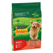 Суха храна за активни кучета PURINA FRISKIES ACTIVE Месо 10кг.